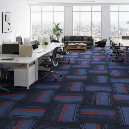 CHROME CARPET TILES